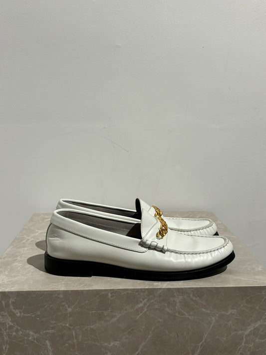 Mocassins Celine Luco blancs T.40