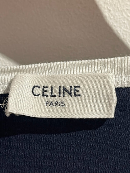 T-shirt Celine bleu marine T.L