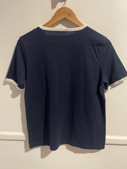 T-shirt Celine bleu marine T.L