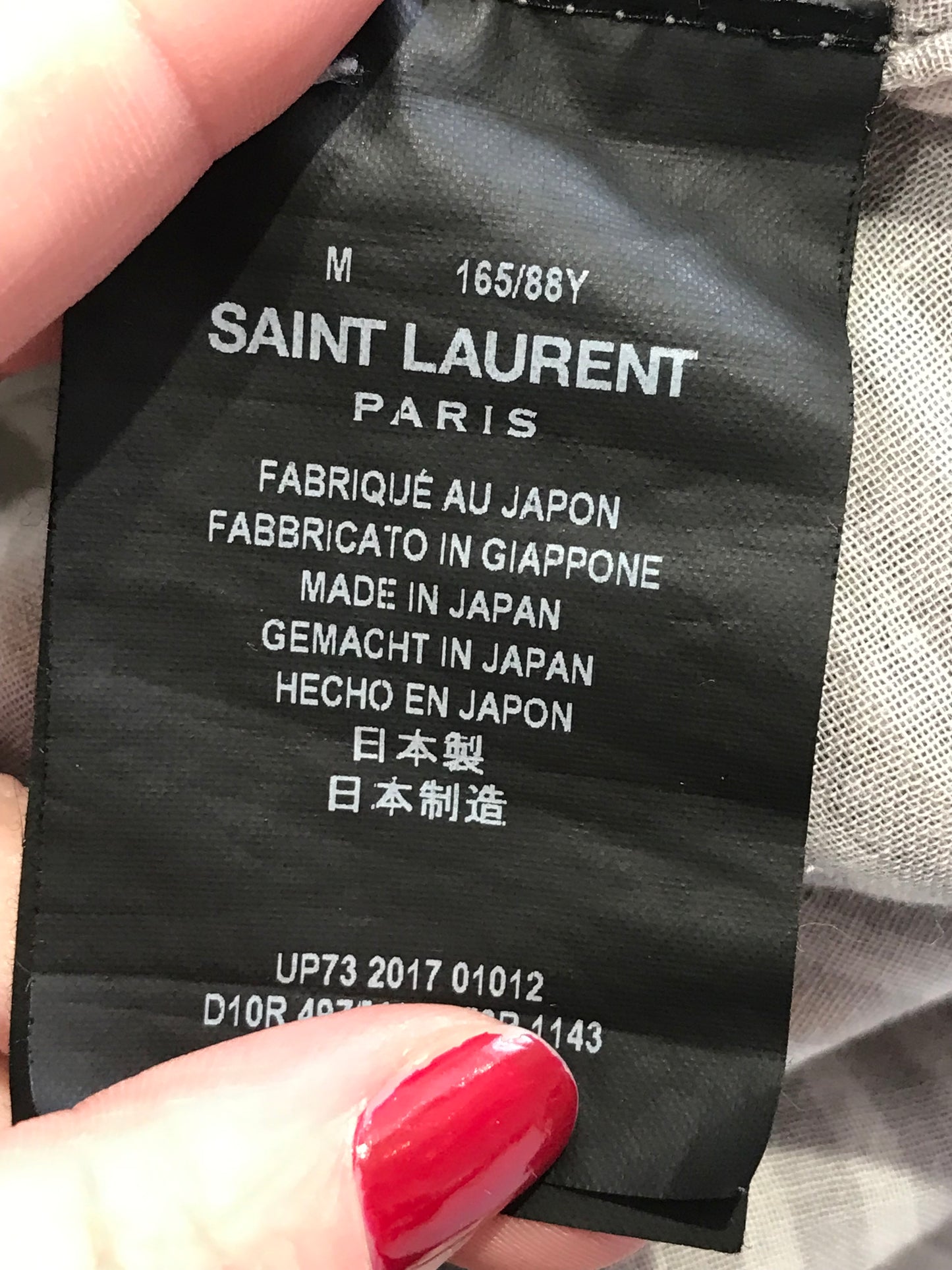 Chemise Saint Laurent carreaux T.M