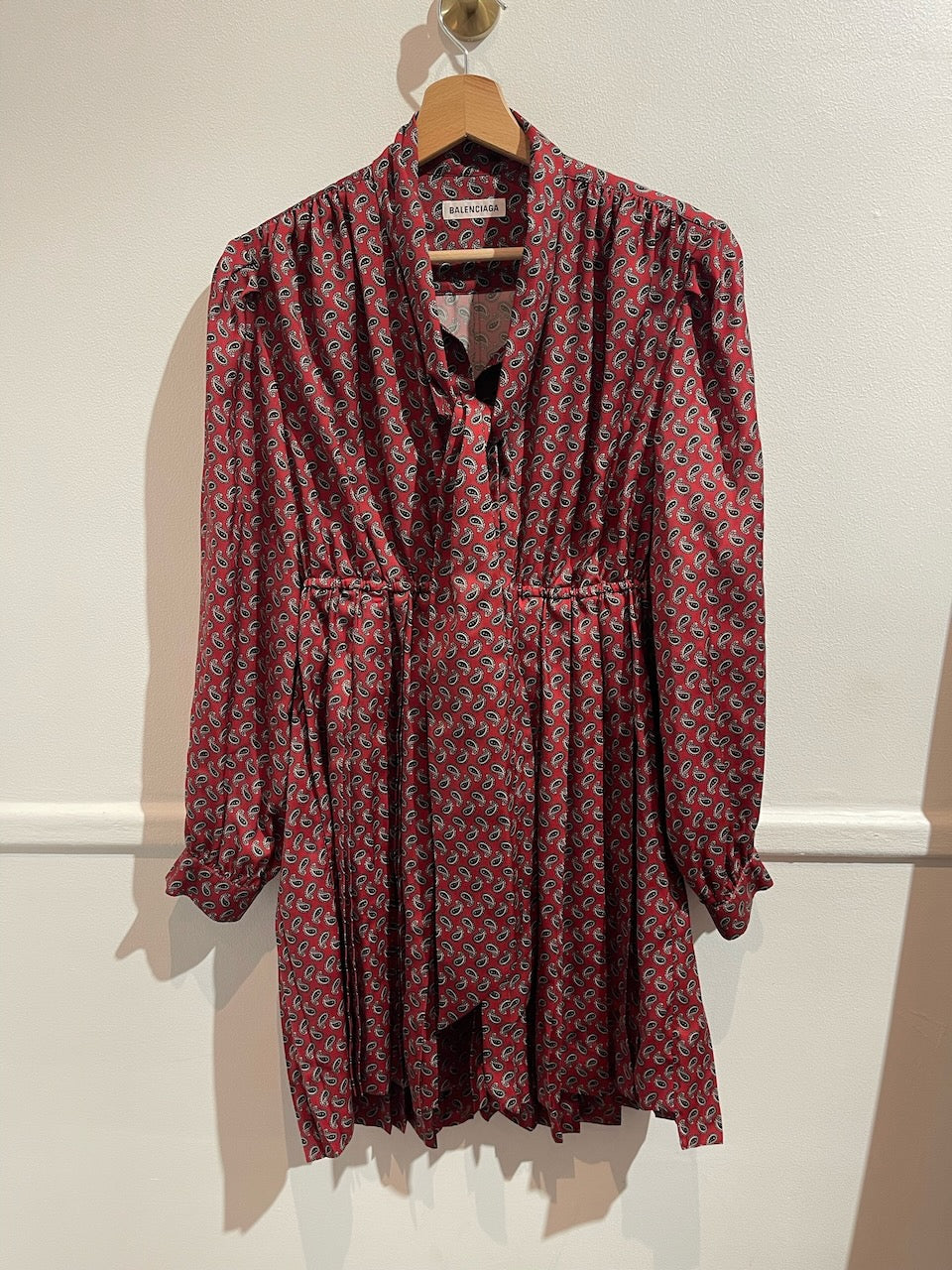 Robe Balenciaga bordeaux T.40