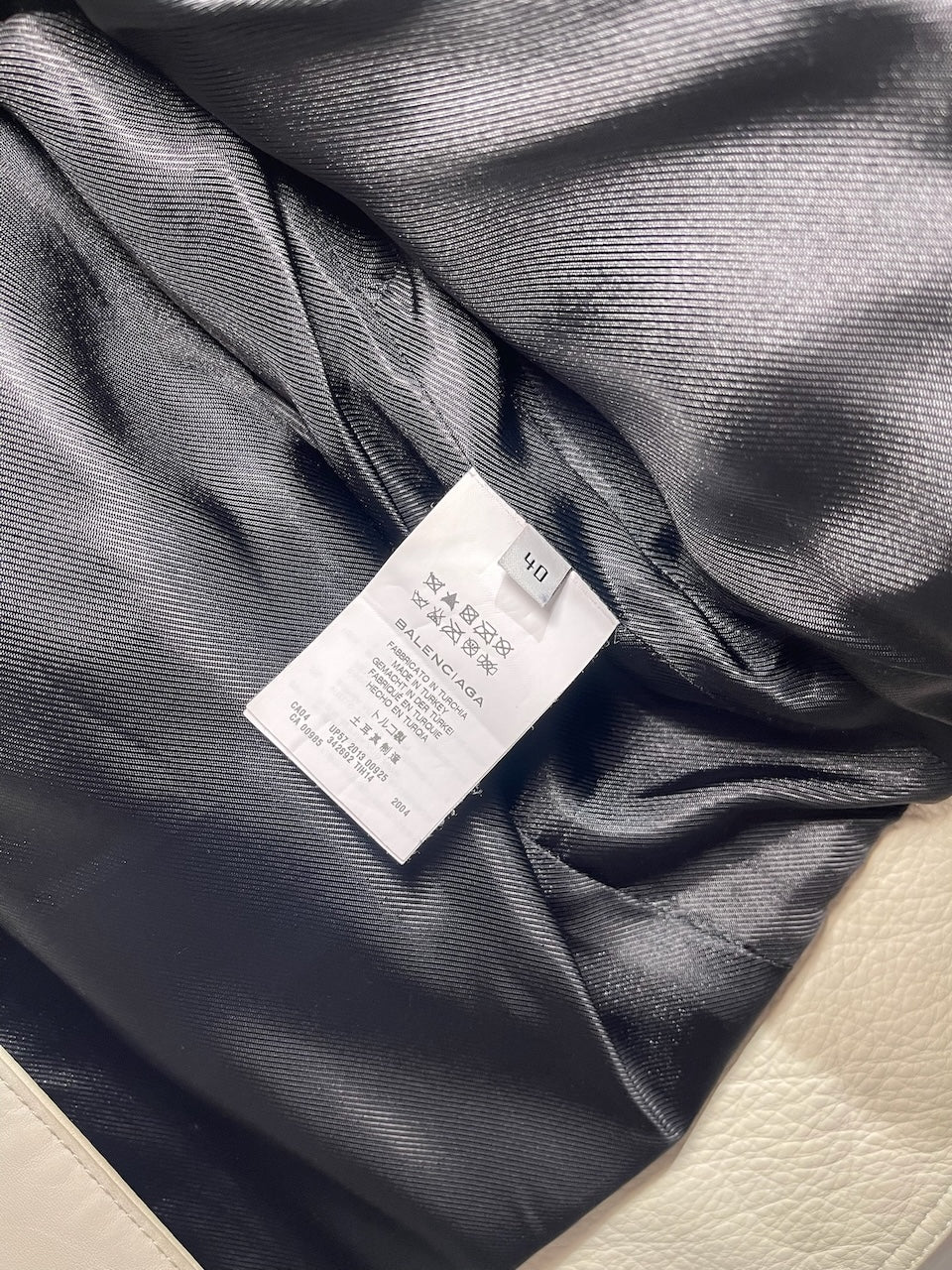 Blouson Balenciaga blanc T.40