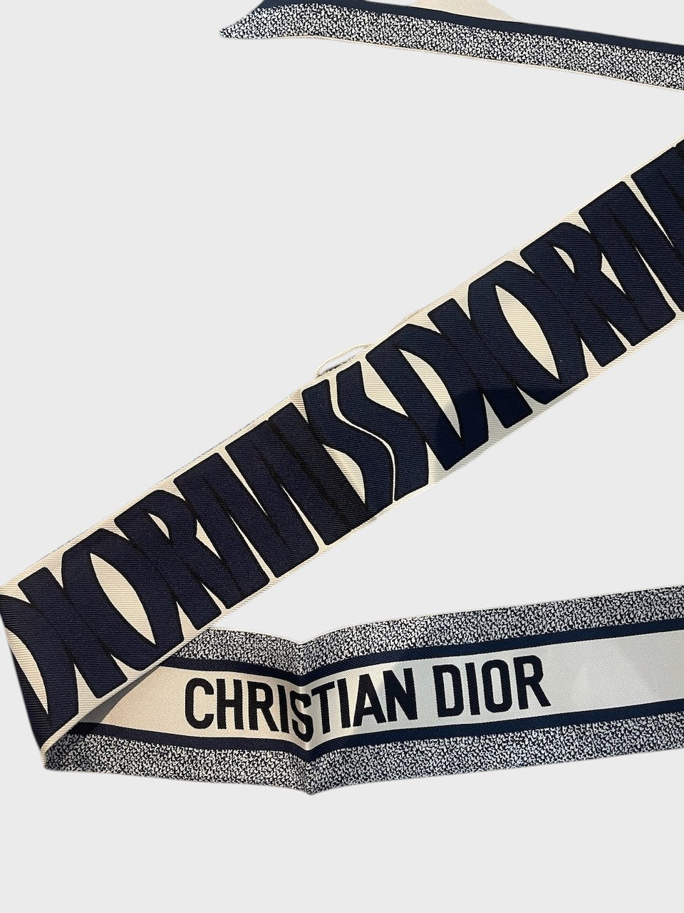 Foulard Dior Mitzah Miss Dior bleu marine