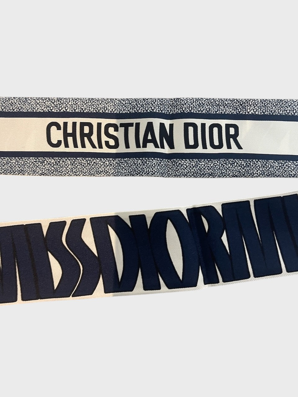 Foulard Dior Mitzah Miss Dior bleu marine