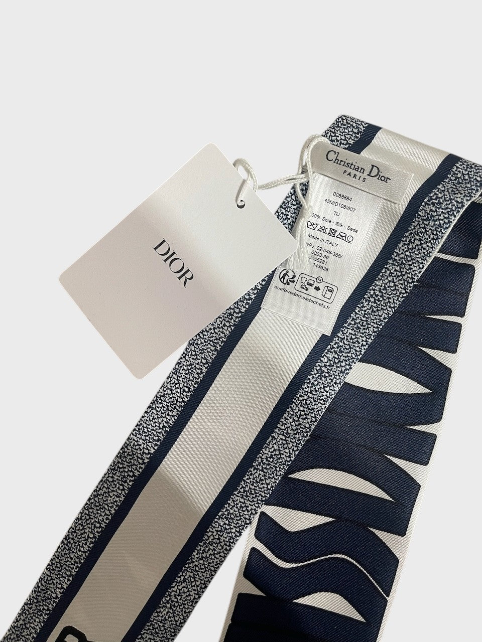 Foulard Dior Mitzah Miss Dior bleu marine
