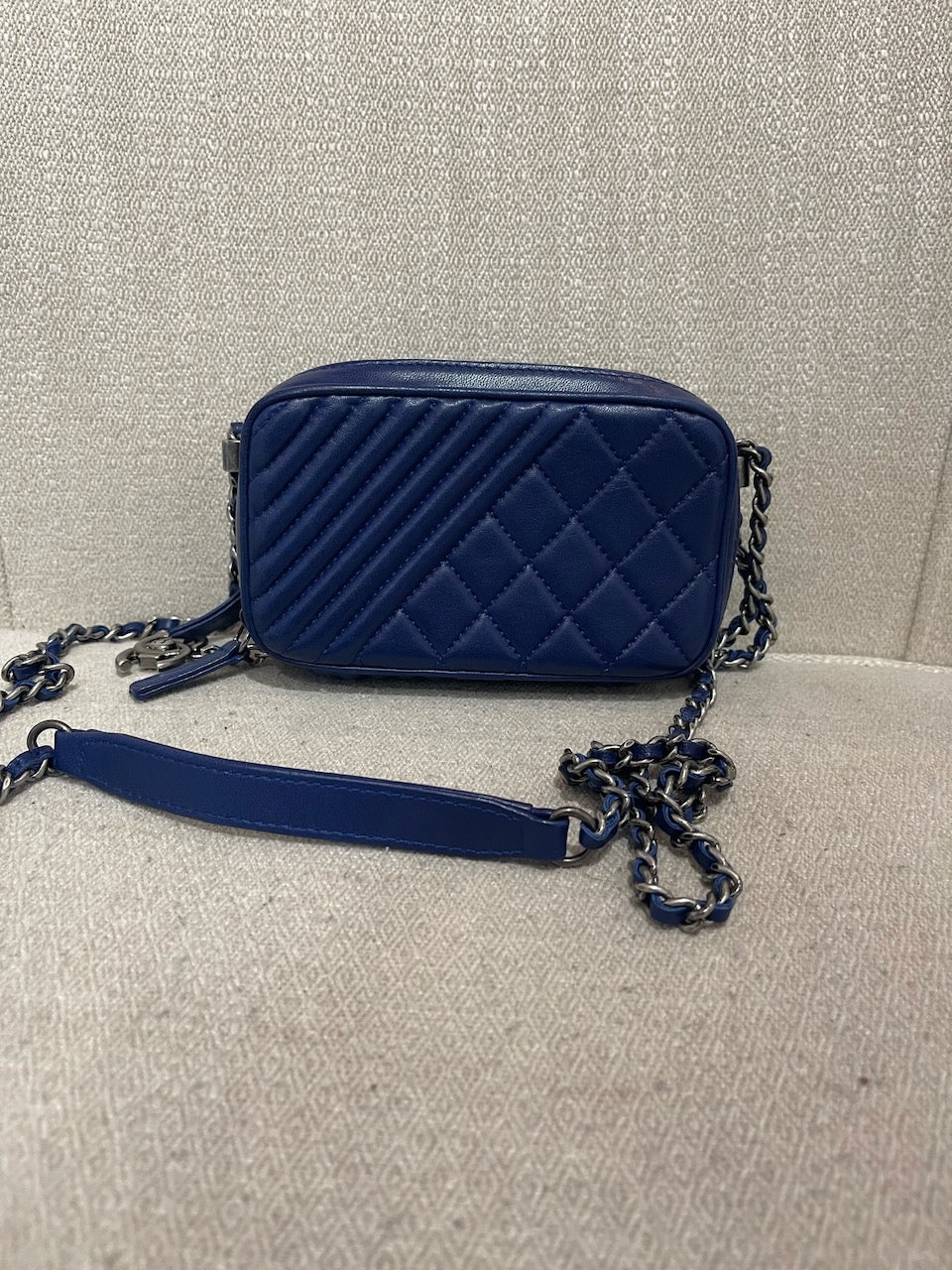 Sac Chanel Coco Boy bleu