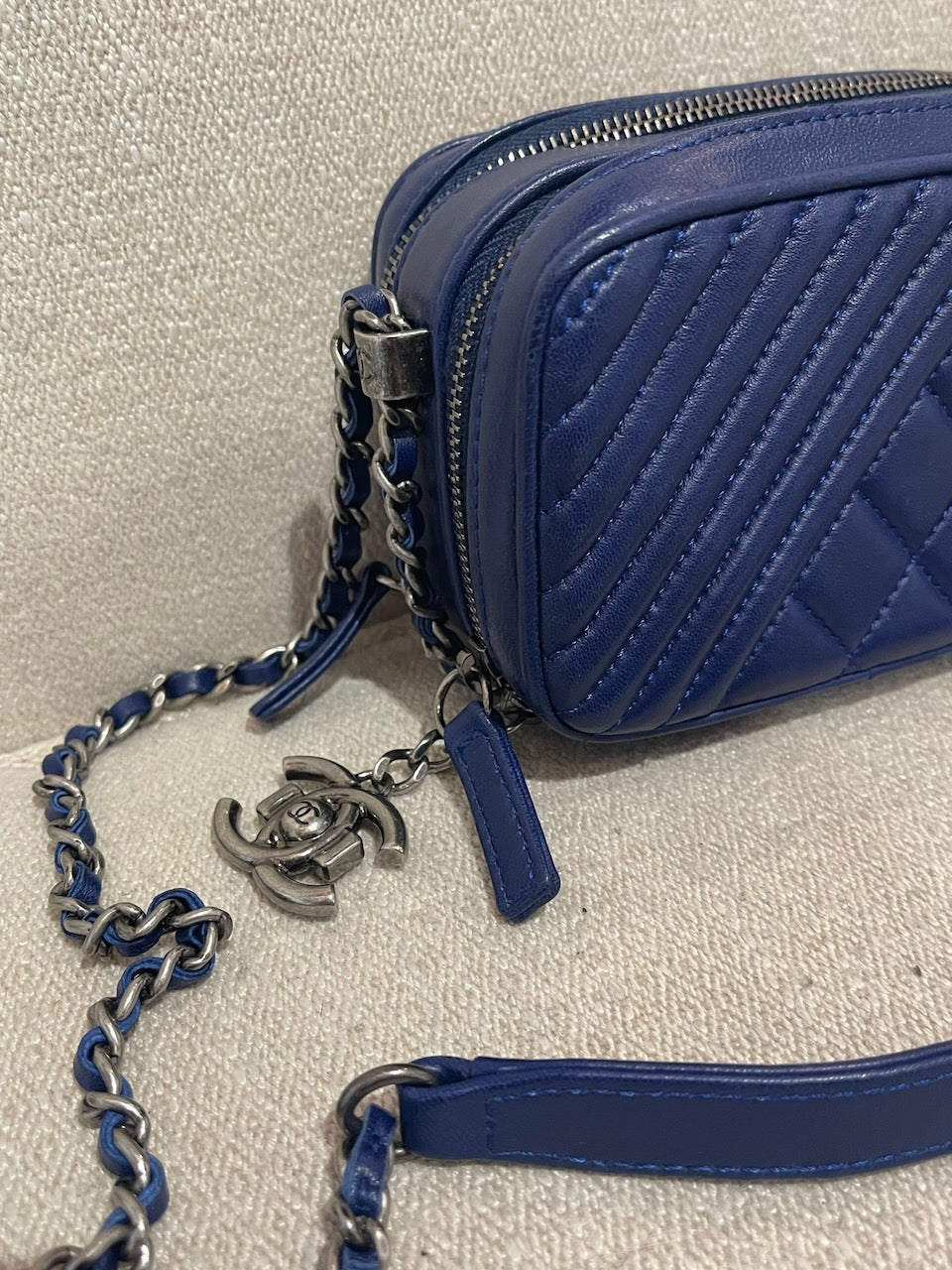 Sac Chanel Coco Boy bleu