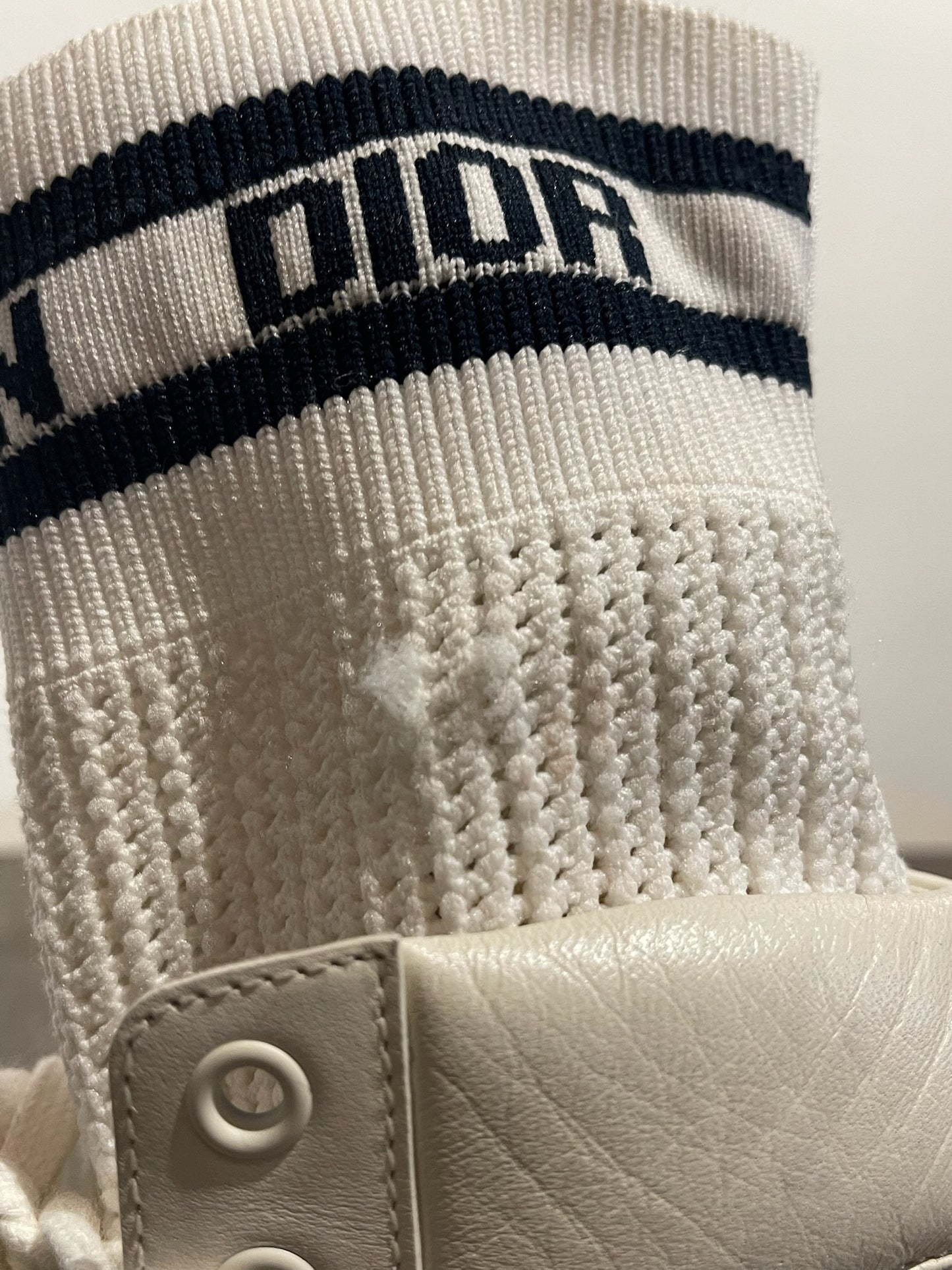 Bottines Dior blanches T.37,5