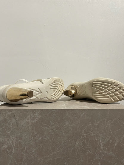 Bottines Dior blanches T.37,5