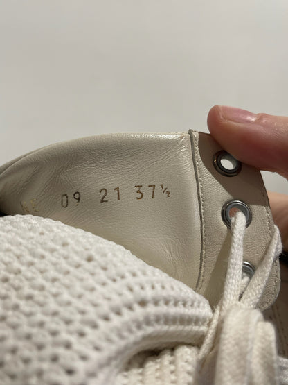 Bottines Dior blanches T.37,5