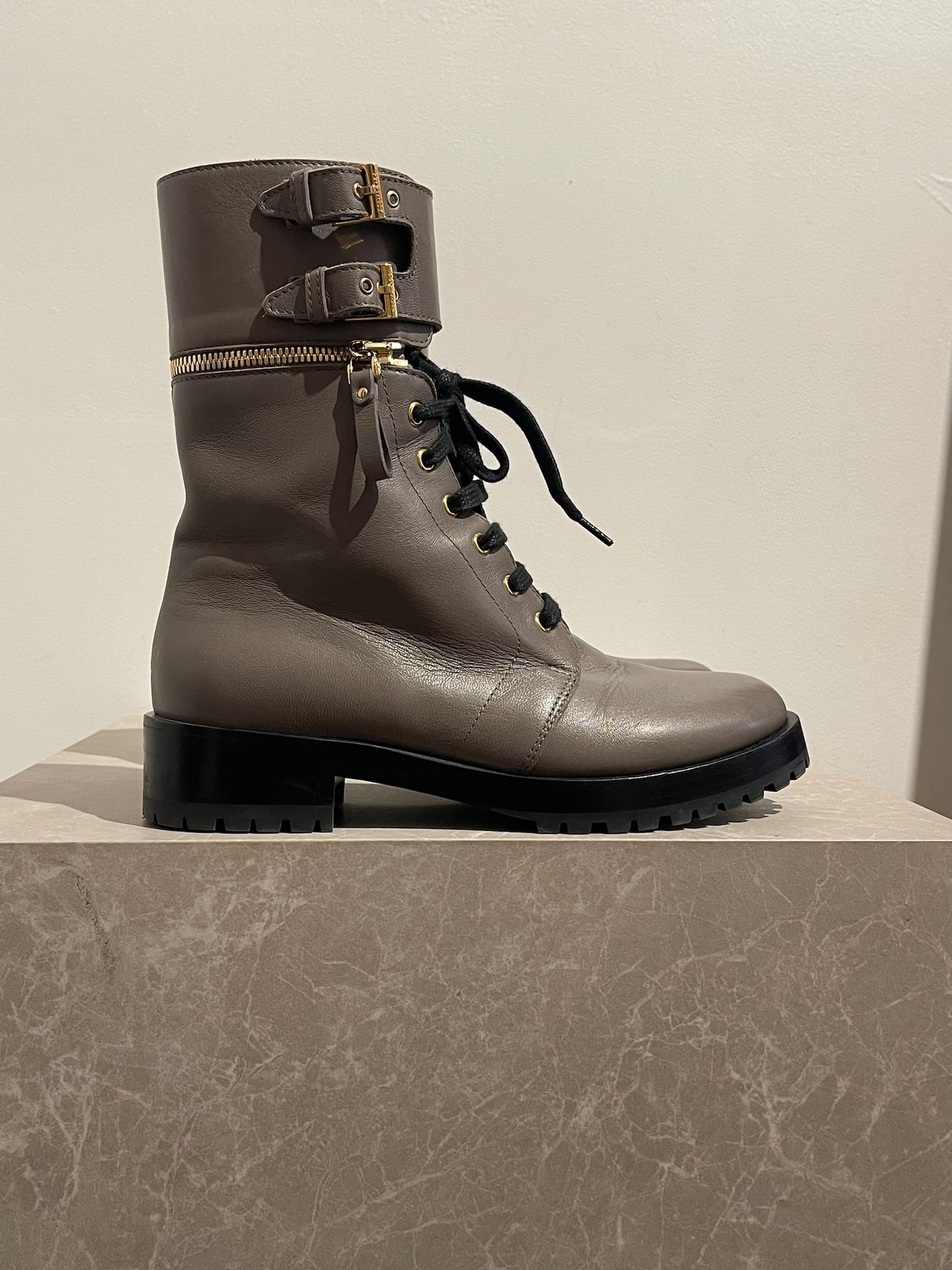 Bottines Sergio Rossi grises T.37,5