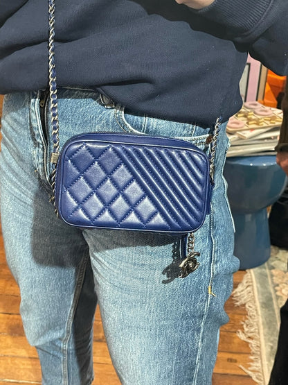 Sac Chanel Coco Boy bleu