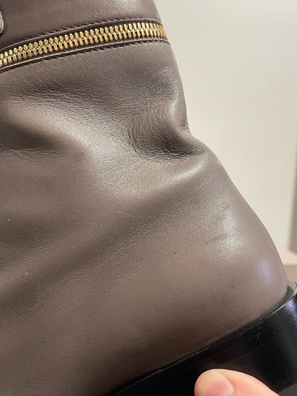 Bottines Sergio Rossi grises T.37,5