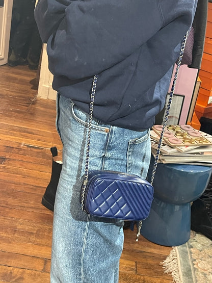 Sac Chanel Coco Boy bleu