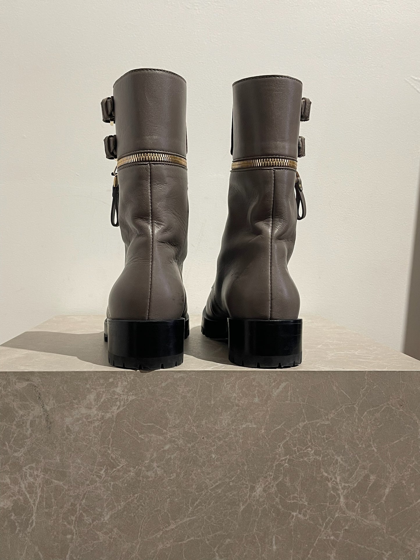 Bottines Sergio Rossi grises T.37,5