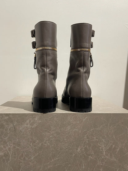 Bottines Sergio Rossi grises T.37,5