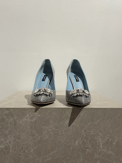 Escarpins Dolce & Gabbana bleu T.38