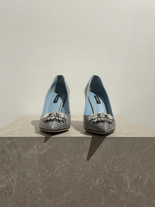 Escarpins Dolce & Gabbana bleu T.38