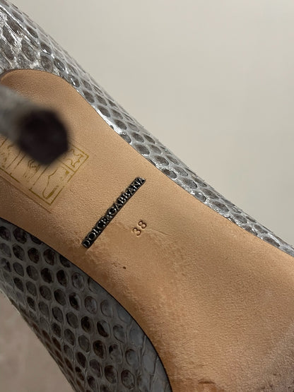 Escarpins Dolce & Gabbana bleu T.38