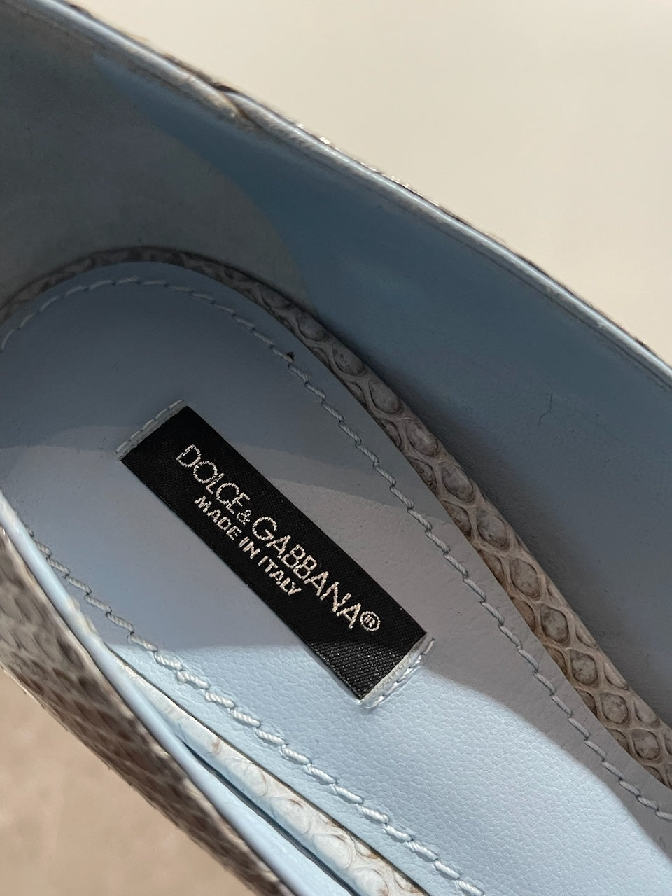 Escarpins Dolce & Gabbana bleu T.38