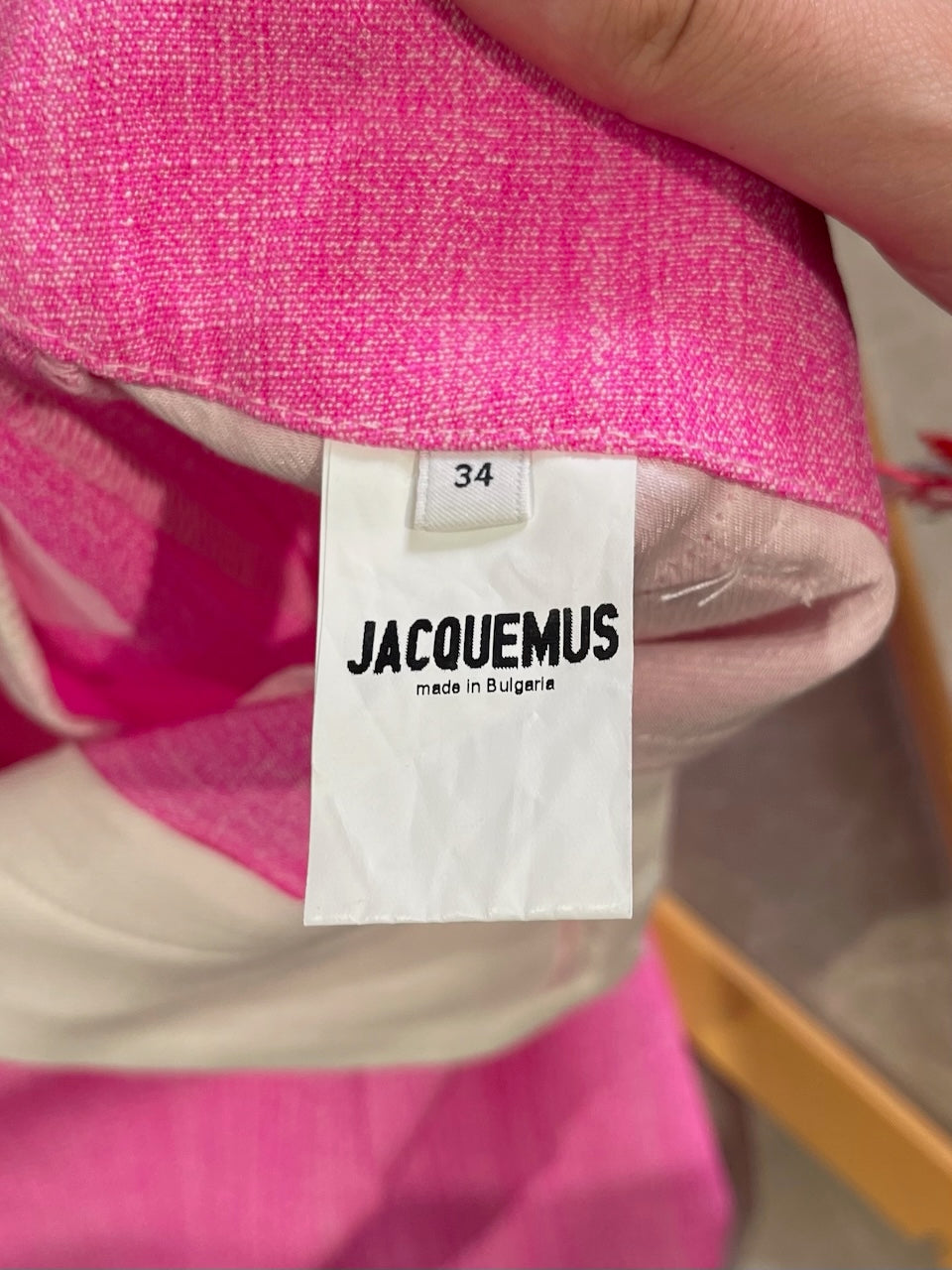 Bermuda Jacquemus rose T.34