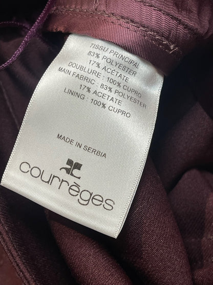 Pantalon Courrèges bordeaux T.40