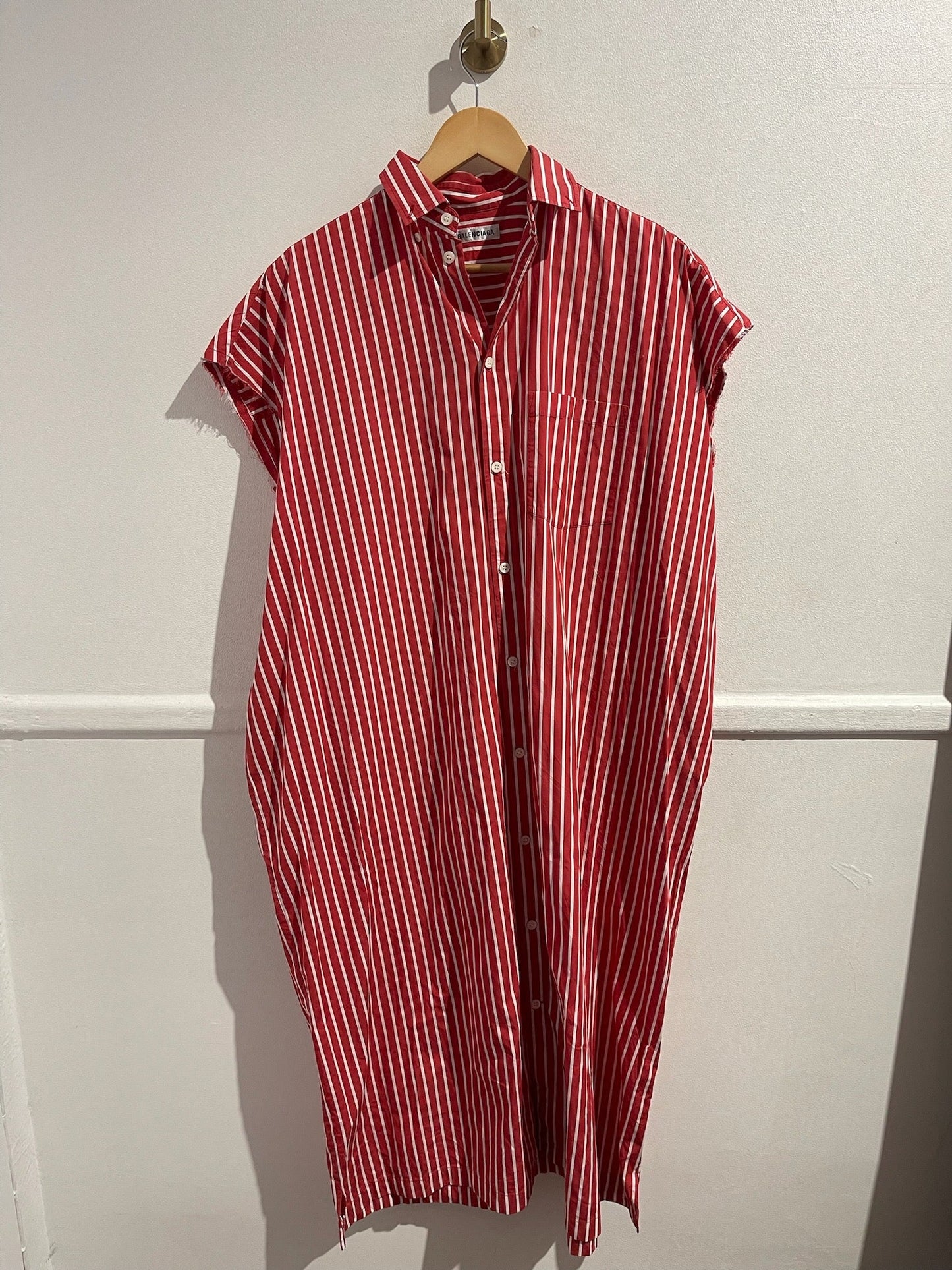 Robe Balenciaga rouge T.34