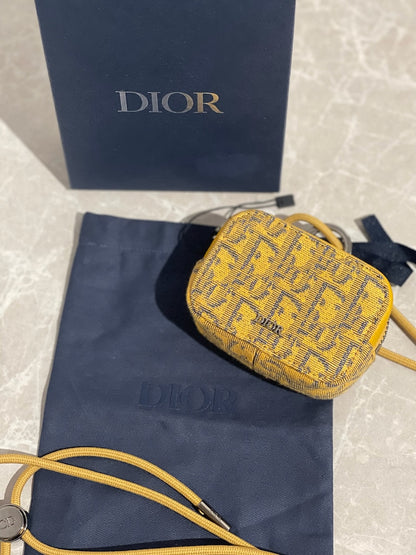 Etui pour écouteurs Dior jaune