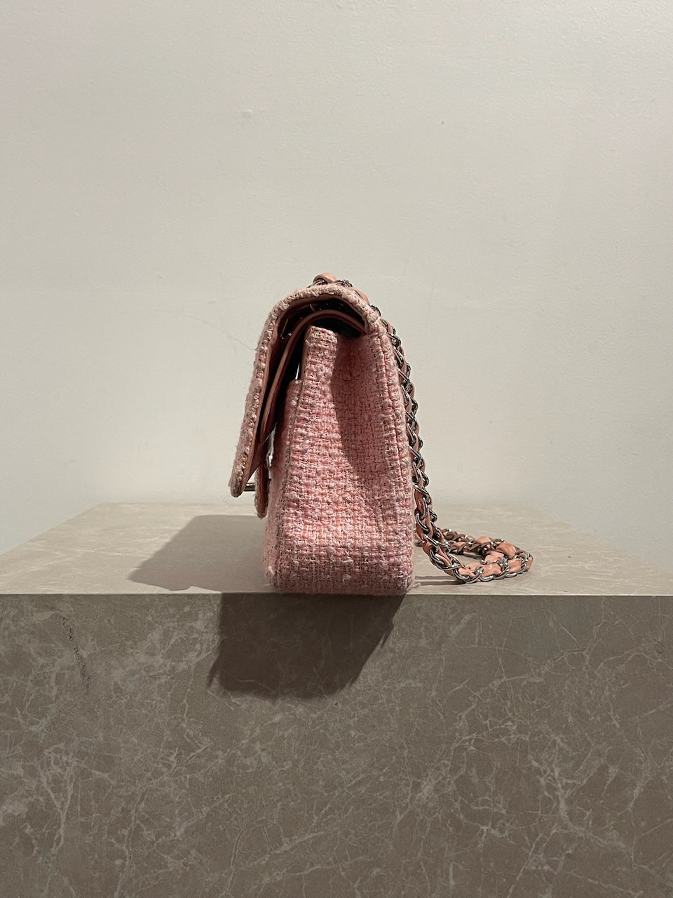 Sac Chanel Timeless tweed rose