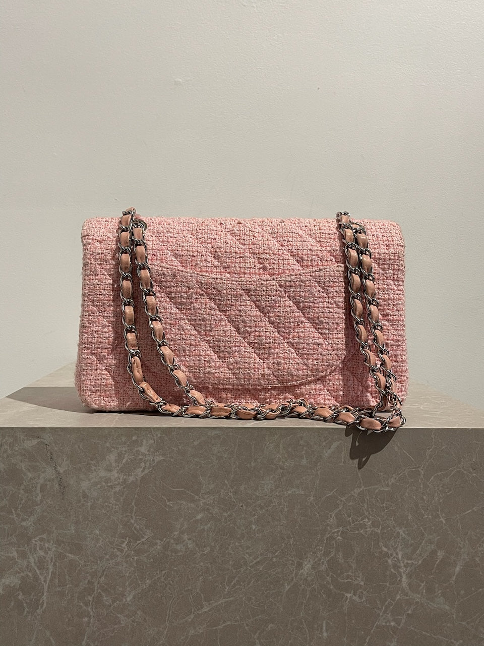 Sac Chanel Timeless tweed rose