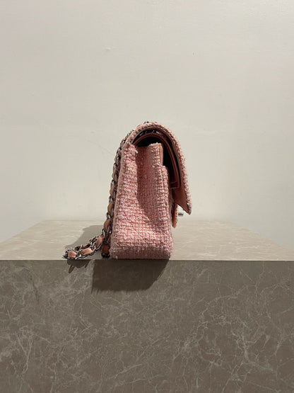 Sac Chanel Timeless tweed rose