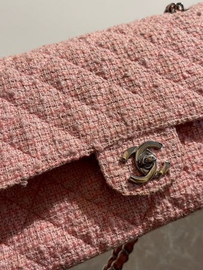Sac Chanel Timeless tweed rose