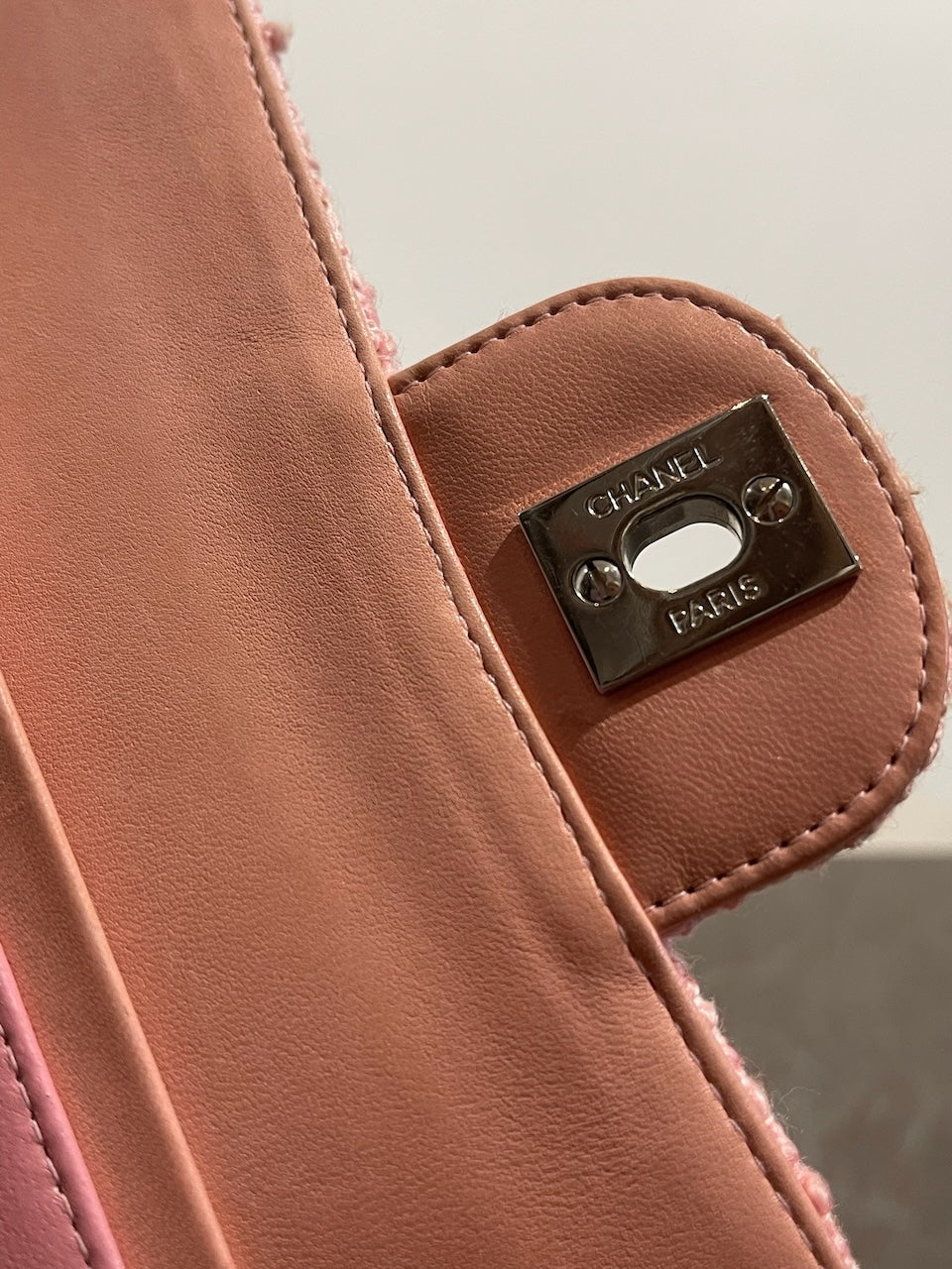 Sac Chanel Timeless tweed rose