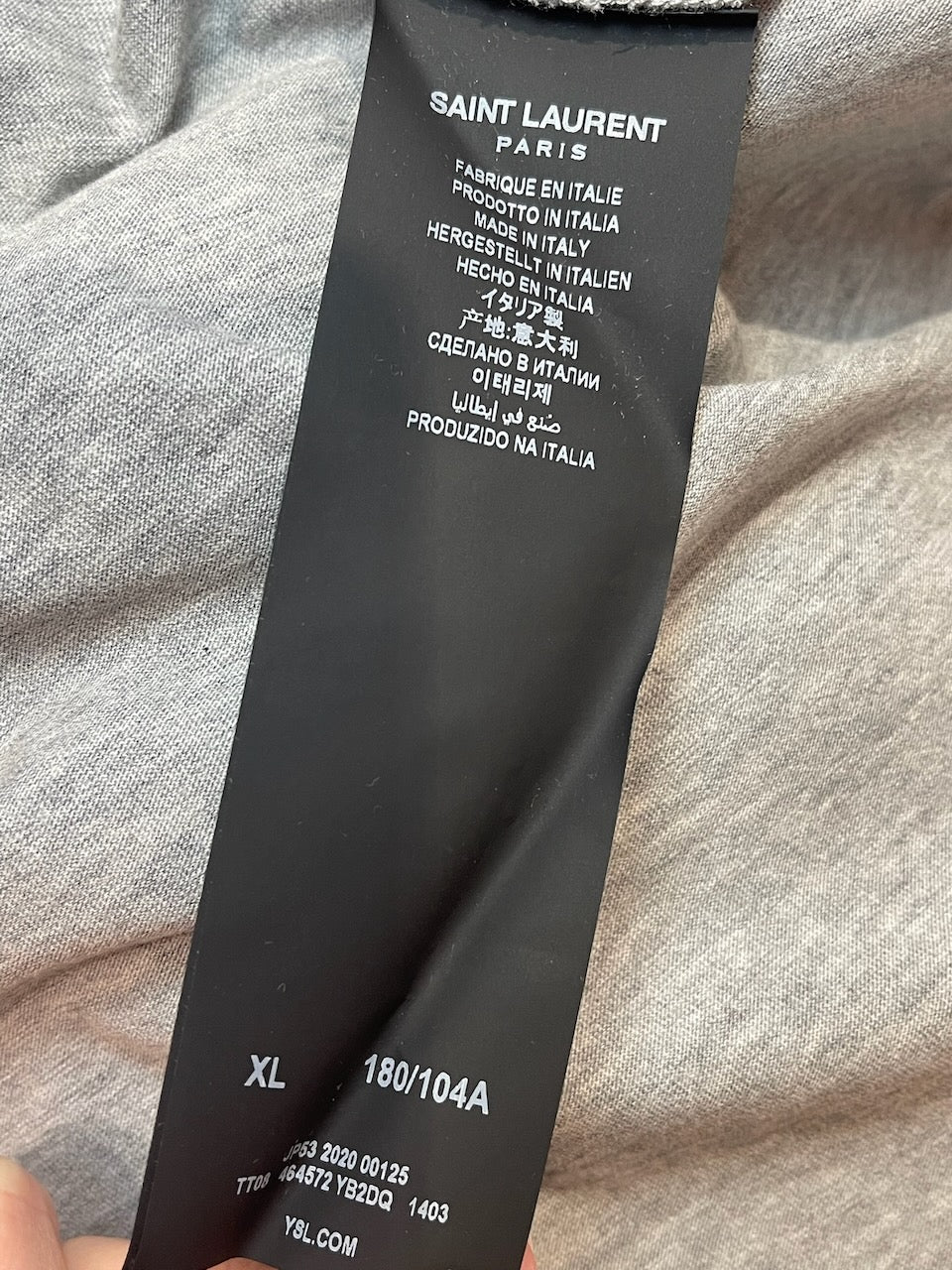T-shirt Saint Laurent gris T.XL