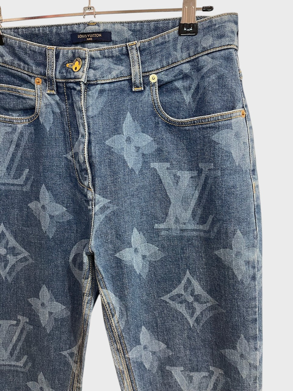 Jeans Louis Vuitton bleu T.36