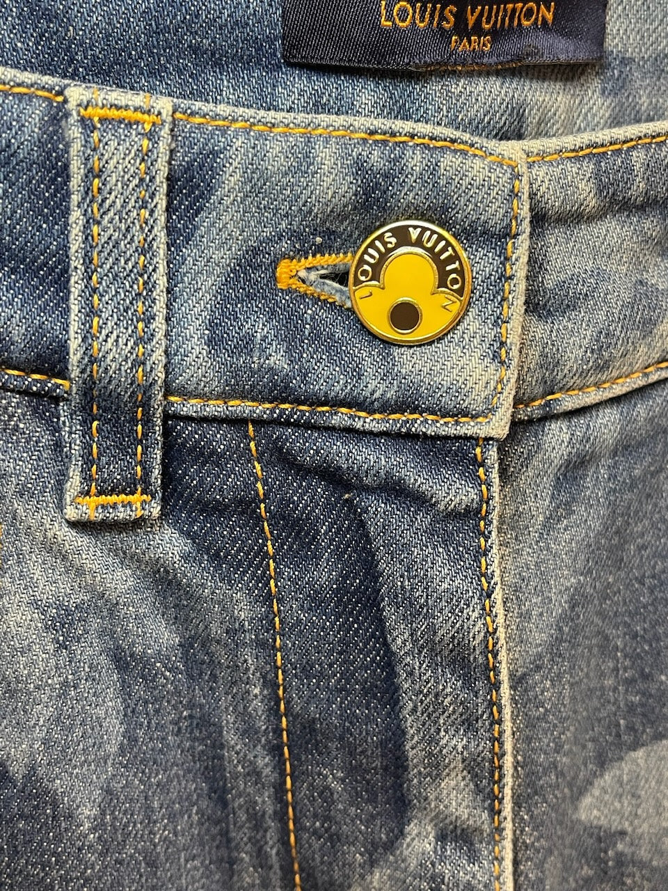 Jeans Louis Vuitton bleu T.36
