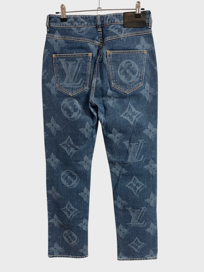 Jeans Louis Vuitton bleu T.36