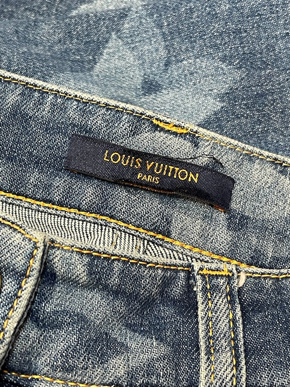 Jeans Louis Vuitton bleu T.36