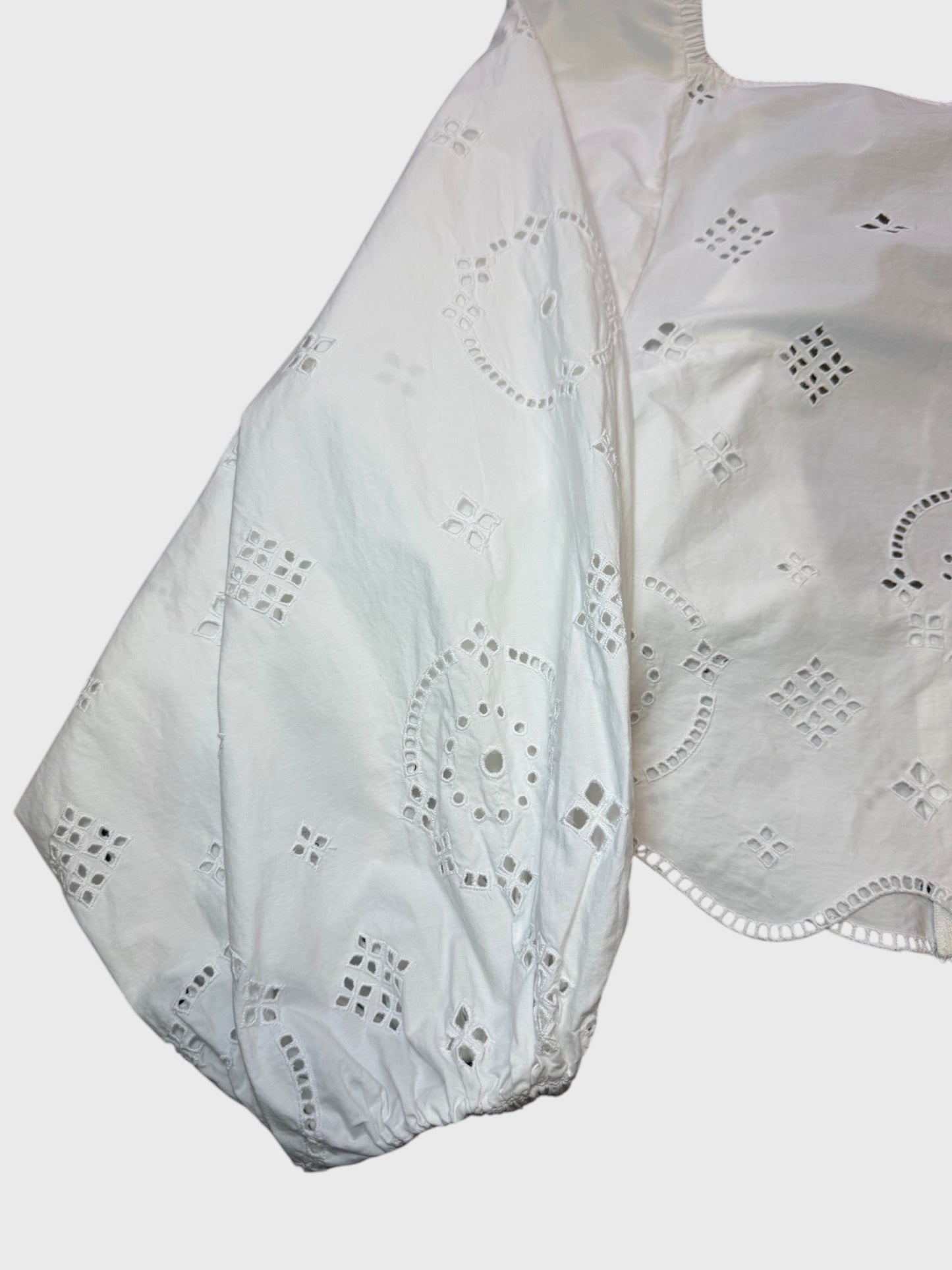 Blouse Ganni blanche T.38