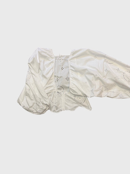 Blouse Ganni blanche T.38