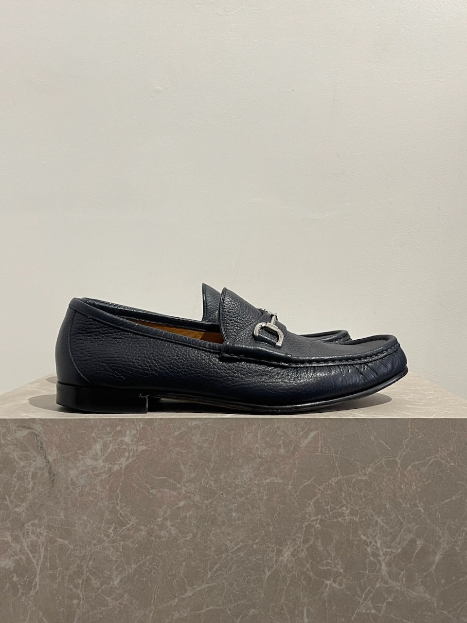 Mocassins Gucci bleu T.42