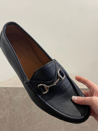 Mocassins Gucci bleu T.42