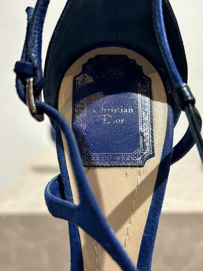 Sandales Dior bleues T.37