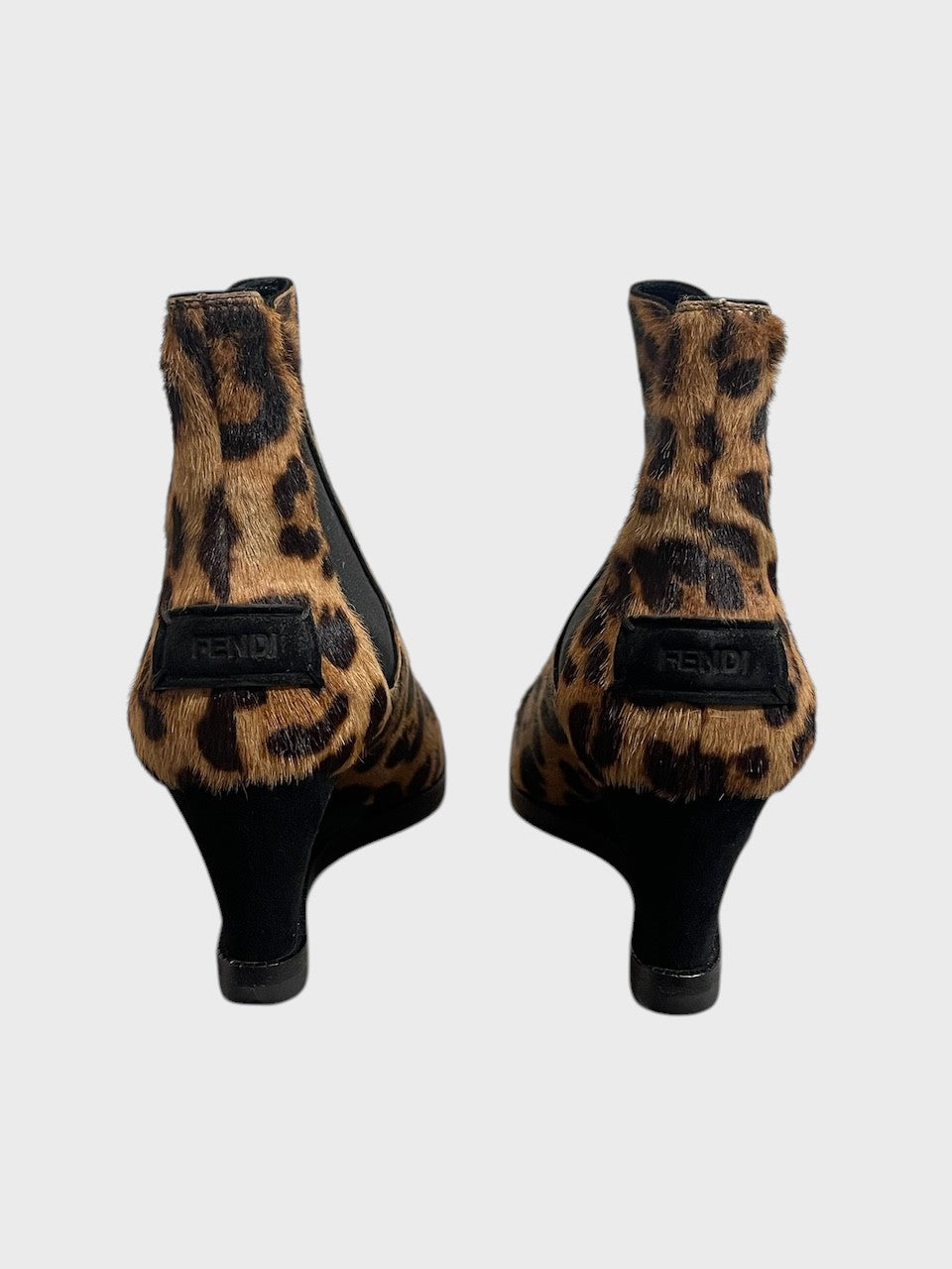 Bottines Fendi léopard T.38