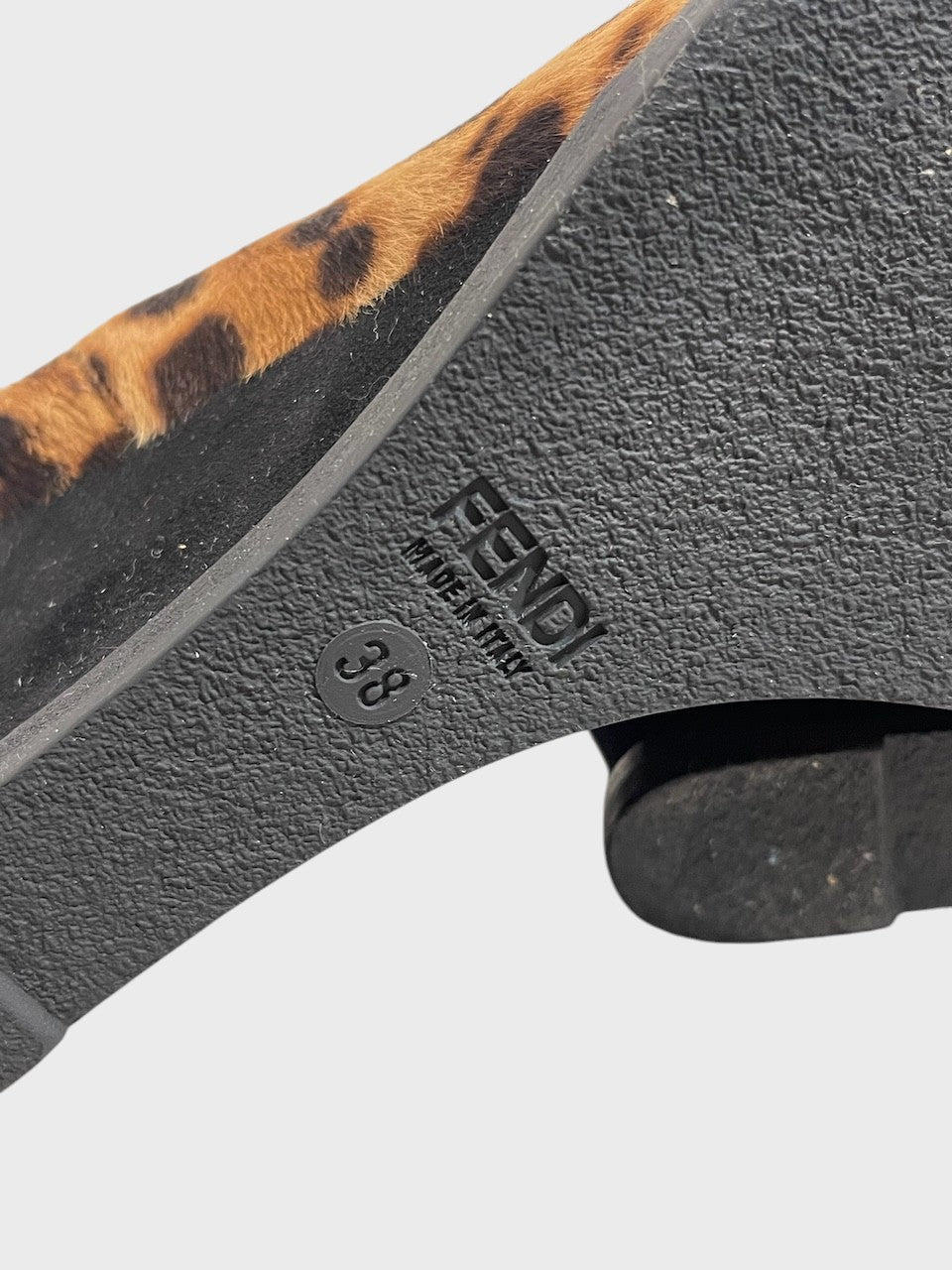 Bottines Fendi léopard T.38