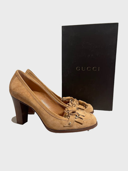 Escarpins Gucci beiges T.37,5