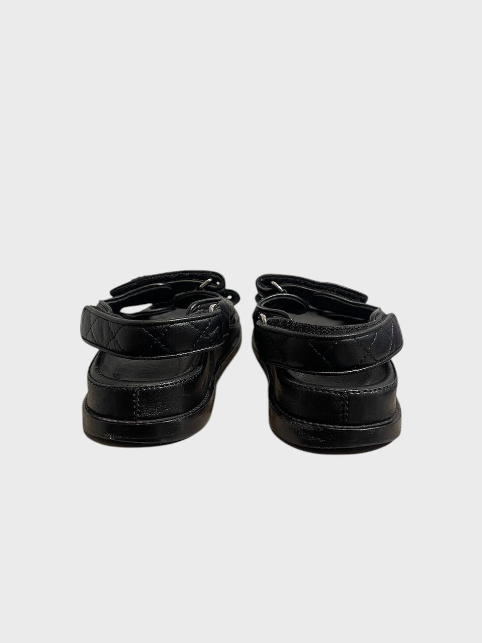 Sandales Chanel Dad noires T.35.5