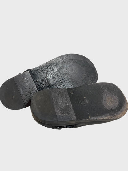 Sandales Chanel Dad noires T.35.5