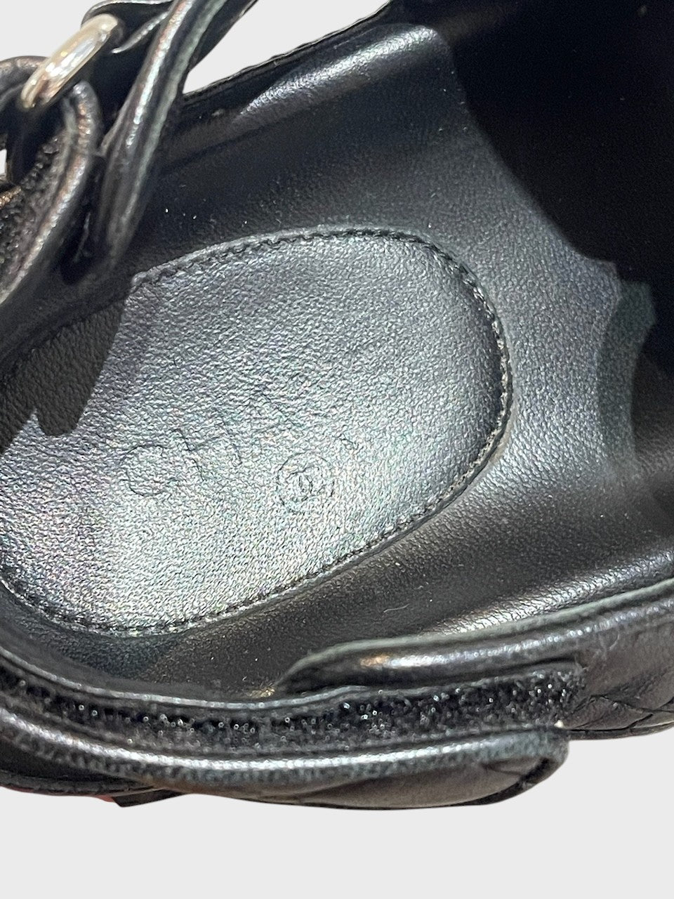 Sandales Chanel Dad noires T.35.5