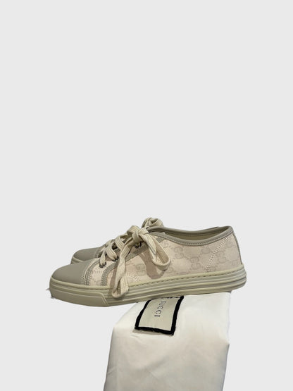 Baskets Gucci beiges T.36